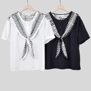 betty’s貝蒂思　圓領荷葉袖蕾絲T-shirt(淺粉) 歷史價格詳細信息