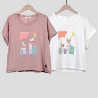betty’s貝蒂思　寬版印花開岔T-shirt (粉色) 歷史價格詳細信息