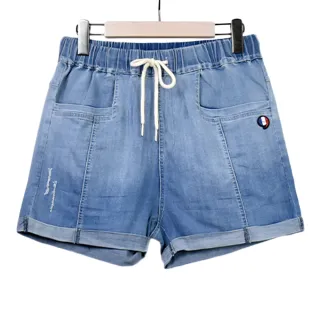 betty’s貝蒂思　腰鬆緊抽繩印花搭條紋長褲(深藍) 歷史價格詳細信息