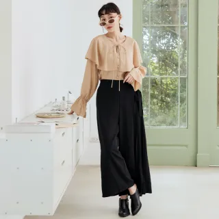 【betty’s 貝蒂思】腰鬆緊綁帶直條紋牛仔褲(黑色) 歷史價格詳細信息