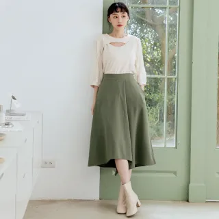 【betty’s 貝蒂思】腰鬆緊裙擺牛仔撞色七分裙(共二色) 歷史價格詳細信息