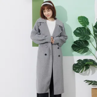 【betty’s 貝蒂思】雙排釦西裝領腰帶風衣(卡其色) 歷史價格詳細信息