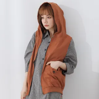 【betty’s 貝蒂思】貓咪口袋連帽防風薄背心(土黃色) 歷史價格詳細信息