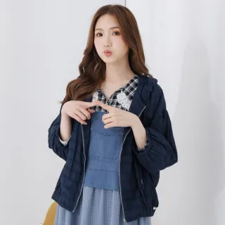 【betty’s 貝蒂思】下擺鬆緊抽皺格紋落肩圓領襯衫(共二色) 歷史價格詳細信息