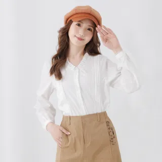 【betty’s 貝蒂思】V領蕾絲雪紡拼接澎袖T-shirt(共二色) 歷史價格詳細信息