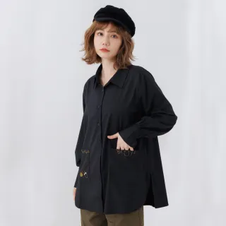 【betty’s 貝蒂思】小松果雙口袋襯衫(黑色) 價格比較,價格查詢,歷史價格詳細信息
