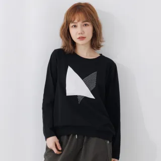 【betty’s 貝蒂思】幾何圖形圓領長袖T-shirt(黑色) 價格比較,價格查詢,歷史價格詳細信息