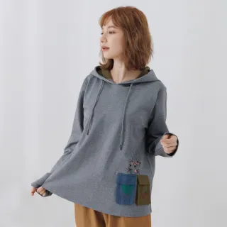 【betty’s 貝蒂思】小兔子刺繡收腰口袋長版襯衫(共二色) 歷史價格詳細信息