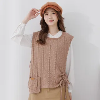 【betty’s 貝蒂思】麻花紋造型抽繩針織背心(駝色) 價格比較,價格查詢,歷史價格詳細信息