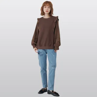 【betty’s 貝蒂思】腰鬆緊繡字直筒牛仔褲(深藍色) 歷史價格詳細信息