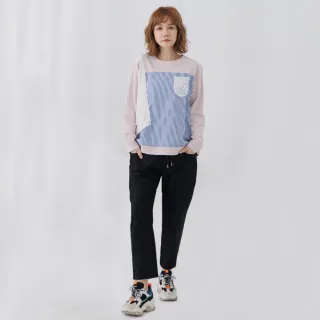 【betty’s 貝蒂思】腰鬆緊綁帶直條紋牛仔褲(黑色) 歷史價格詳細信息