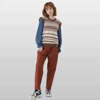 【betty’s 貝蒂思】腰鬆緊直條紋不對稱拼接裙(共二色) 歷史價格詳細信息