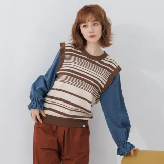 【betty’s 貝蒂思】牛仔布拼接點點壓摺長裙(淺藍) 歷史價格詳細信息