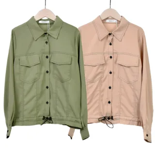 【betty’s 貝蒂思】下擺抽繩撞色拼接立領連帽外套(黑色) 歷史價格詳細信息