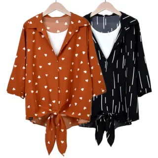 【betty’s 貝蒂思】假兩件蔞空條紋拼接上衣(深藍) 歷史價格詳細信息