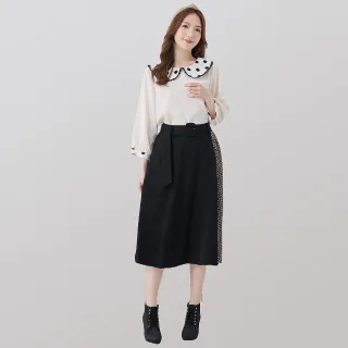 【betty’s 貝蒂思】側邊條紋拚接裝飾釦連帽T-shirt(黑色) 歷史價格詳細信息