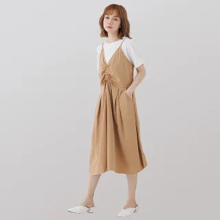 betty’s貝蒂思　兩件式背心雪紡直條紋針織衫(米白色) 歷史價格詳細信息