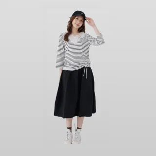 【betty’s 貝蒂思】素色百搭開衩落肩棉質T-shirt(珊瑚橘) 歷史價格詳細信息