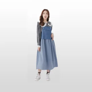 betty’s貝蒂思　細格紋荷葉領日系上衣(黑色) 歷史價格詳細信息