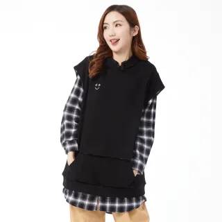 【betty’s 貝蒂思】假兩件格子長版連帽T-shirt(卡其色) 歷史價格詳細信息