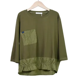 【betty’s 貝蒂思】下擺拼接蕾絲連帽長版上衣(黑色) 歷史價格詳細信息