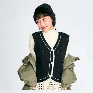 【betty’s 貝蒂思】鏤空蕾絲半開襟立領澎袖T-shirt(黑色) 歷史價格詳細信息