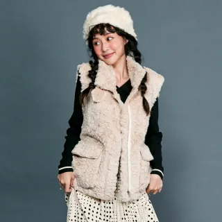 【betty’s 貝蒂思】毛毛玫瑰鈕釦口袋背心(咖啡) 歷史價格詳細信息