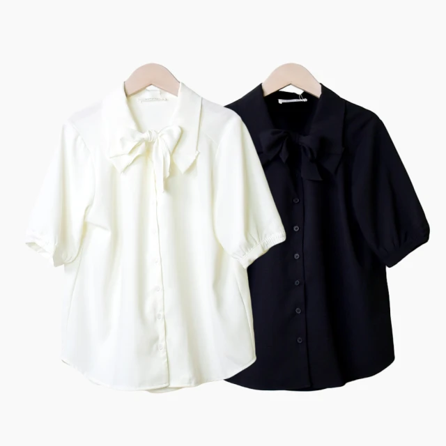 【betty’s 貝蒂思】蝴蝶結色塊印花蕾絲澎袖T-shirt(共二色) 歷史價格詳細信息