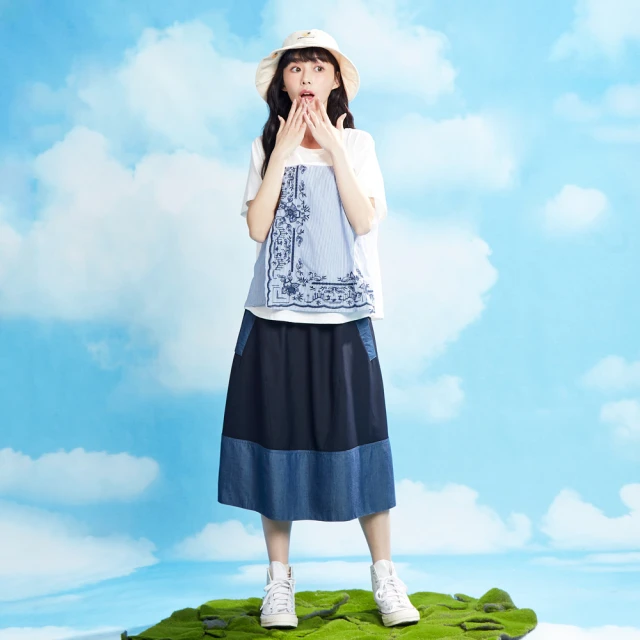 【betty’s 貝蒂思】撞色鬆緊腰帶雪紡長洋裝(珊瑚橘) 歷史價格詳細信息