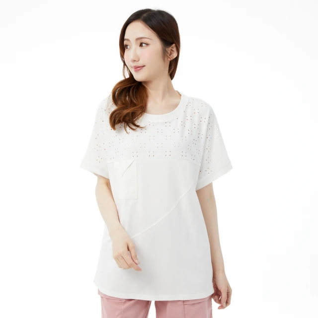 【betty’s 貝蒂思】鏤空蕾絲半開襟立領澎袖T-shirt(黑色) 歷史價格詳細信息