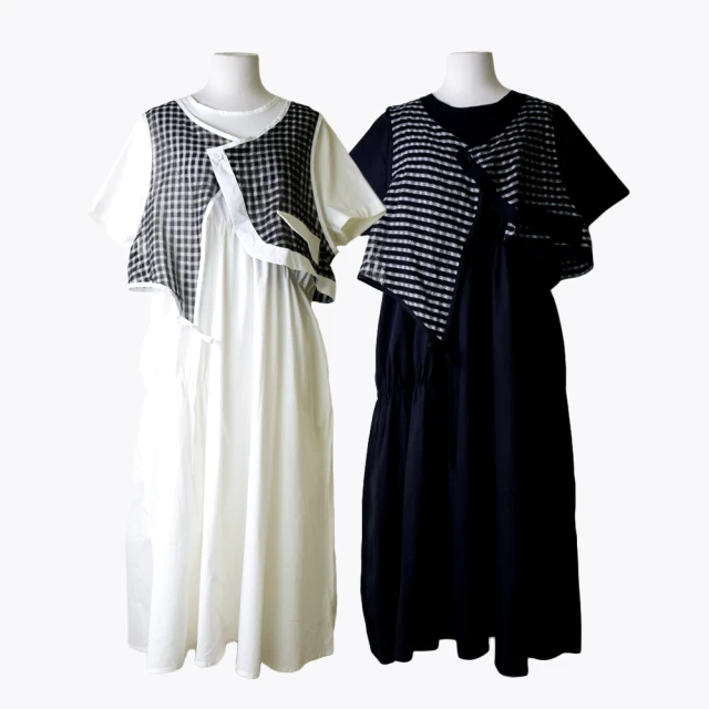 【betty’s 貝蒂思】假兩件格紋剪裁壓摺上衣(共三色) 歷史價格詳細信息