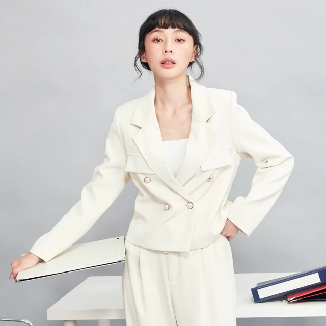 【betty’s 貝蒂思】雙排釦西裝領腰帶風衣(卡其色) 歷史價格詳細信息