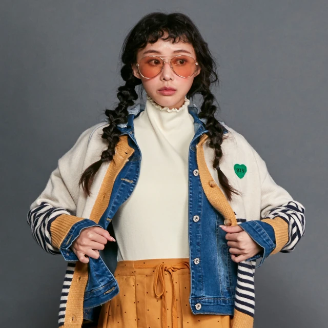 【betty’s 貝蒂思】木耳邊高領細條紋針織上衣(米白) 價格比較,價格查詢,歷史價格詳細信息