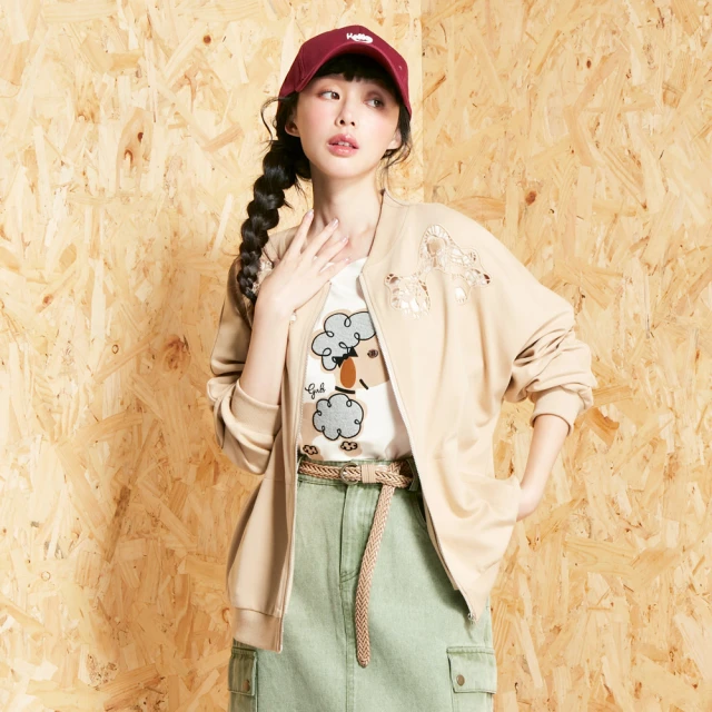 【betty’s 貝蒂思】刺繡領七分袖休閒外套(米白) 歷史價格詳細信息