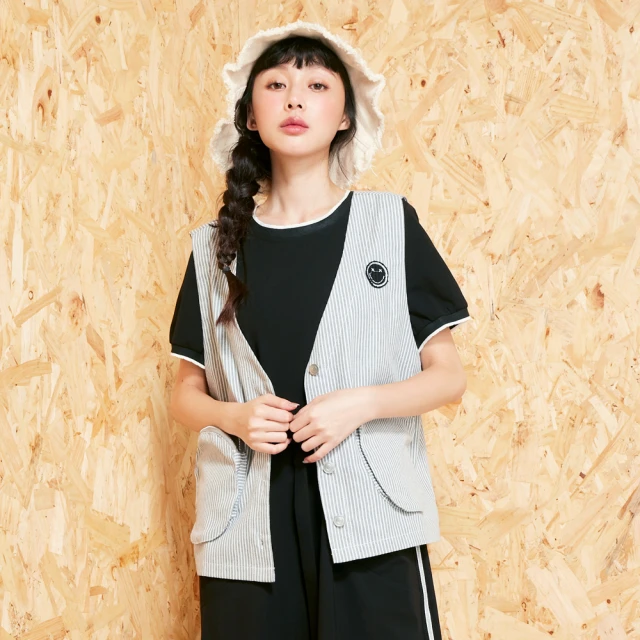 口袋笑臉設計直筒牛仔褲女2024年春季新款顯高顯瘦窄版闊腿褲 歷史價格詳細信息