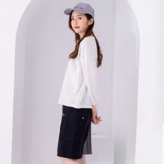【betty’s 貝蒂思】微短版後開衩拼接圓領T-shirt(共二色) 歷史價格詳細信息
