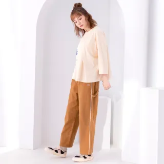 【betty’s 貝蒂思】側邊條紋拚接裝飾釦連帽T-shirt(黑色) 歷史價格詳細信息