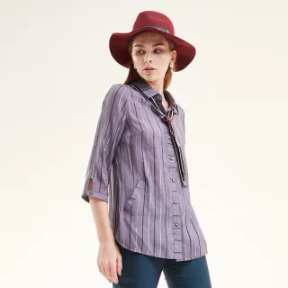 【MYVEGA 麥雪爾】天絲棉經典撞色格紋針織上衣-灰 歷史價格詳細信息