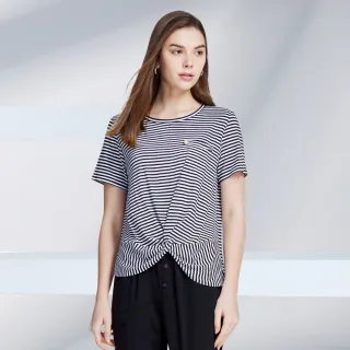 【MYVEGA 麥雪爾】條紋拼接復古風長版襯衫 歷史價格詳細信息