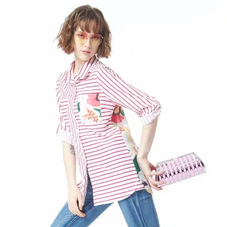 長版襯衫--復古風慵懶雙口袋直線條立領襯衫/外套(黑XL-5L)-I84熊衣褲語 歷史價格詳細信息