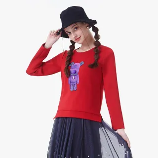 【MYVEGA 麥雪爾】熊圖案亮鑽上衣-黑 歷史價格詳細信息