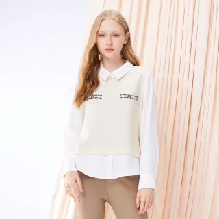 【MYVEGA 麥雪爾】MA小香風異材質拼接雪紡袖上衣-三款任選(小香風/雪紡上衣/長袖上衣) 歷史價格詳細信息