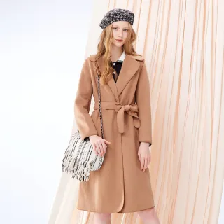 【MYVEGA 麥雪爾】MA羊毛肩拼接簍空蕾絲針織上衣-米 歷史價格詳細信息