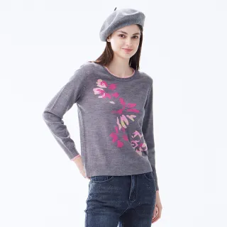 【MYVEGA 麥雪爾】天絲棉經典撞色格紋針織上衣-灰 歷史價格詳細信息