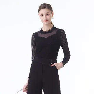 【MYVEGA 麥雪爾】黑紅混色立體大毛球長版上衣-暗紅 歷史價格詳細信息