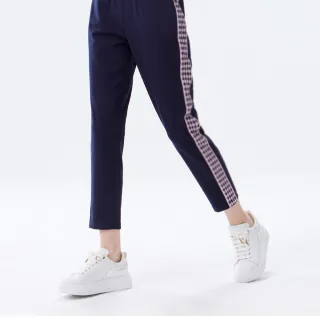 【MYVEGA 麥雪爾】格紋下擺側開岔拼接蕾絲短洋裝-黑 歷史價格詳細信息