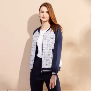 【MYVEGA 麥雪爾】MA小香風異材質拼接雪紡袖上衣-三款任選(小香風/雪紡上衣/長袖上衣) 歷史價格詳細信息