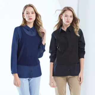 【MYVEGA 麥雪爾】天絲棉經典撞色格紋針織上衣-灰 歷史價格詳細信息