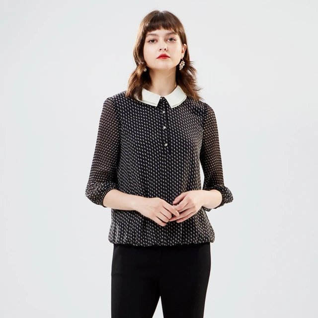 【MYVEGA 麥雪爾】壓褶不規則下擺流蘇裙-黑 歷史價格詳細信息