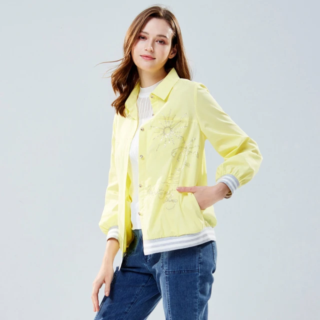 【MYVEGA 麥雪爾】亮片童趣造型金蔥滾邊上衣-黑 歷史價格詳細信息